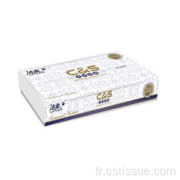 Tissu facial vierge en bois doux